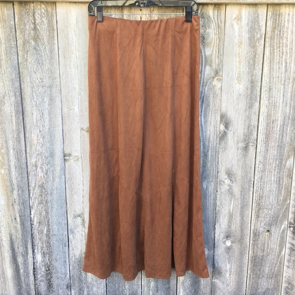 CAbi Dresses & Skirts - CAbi Brown Suede Skirt